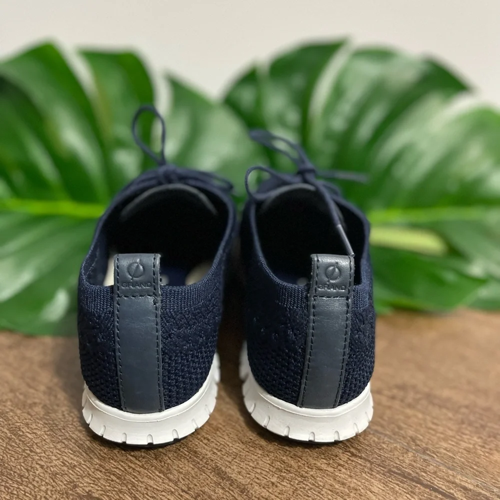 Come Hans ZeroGrand stitch-light Navy Blue oxfords Size 6.5 - Picture 5 of 8